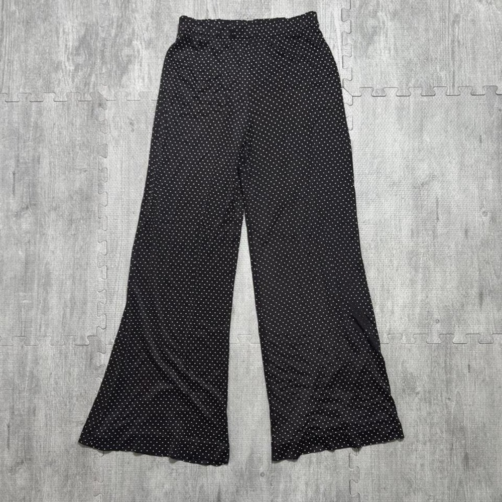 Vintage Polka Dot Wide Leg Palazzo Pants High Waist Women's Small